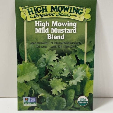 Organic Mild Mustard Blend Open Pollinated Seeds